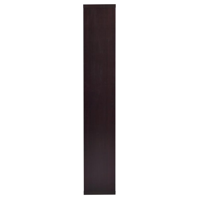 Theo 71-inch 6-Shelf Bookshelf Cappuccino – 800264