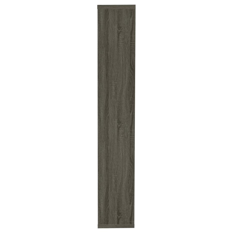 Theo 71-inch 6-Shelf Bookshelf Weathered Grey – 00510