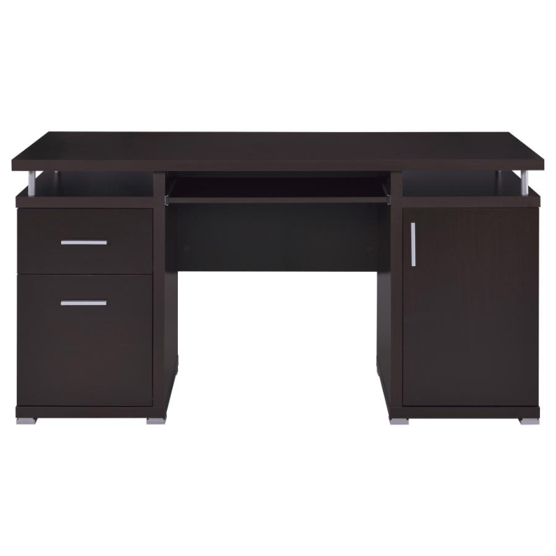 Tracy 55-inch 2-Drawer Office Computer Desk Cappuccino – 800107