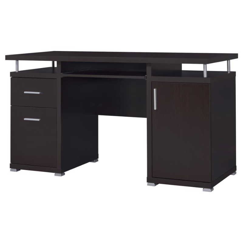 Tracy 55-inch 2-Drawer Office Computer Desk Cappuccino – 800107