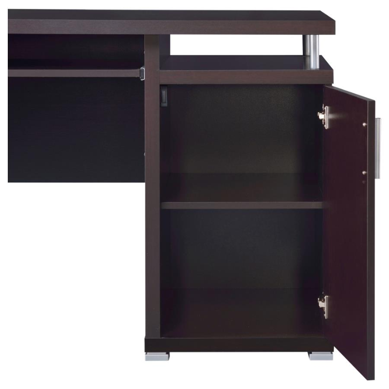 Tracy 55-inch 2-Drawer Office Computer Desk Cappuccino – 800107