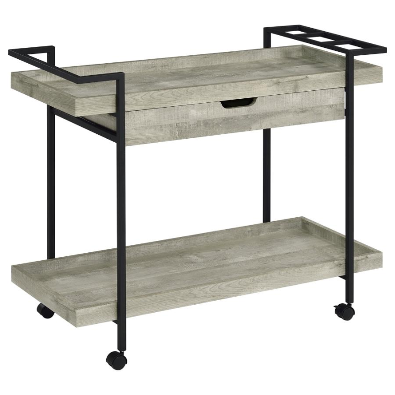 Ventura 1-Drawer Engineered Wood Bar Cart – 181005