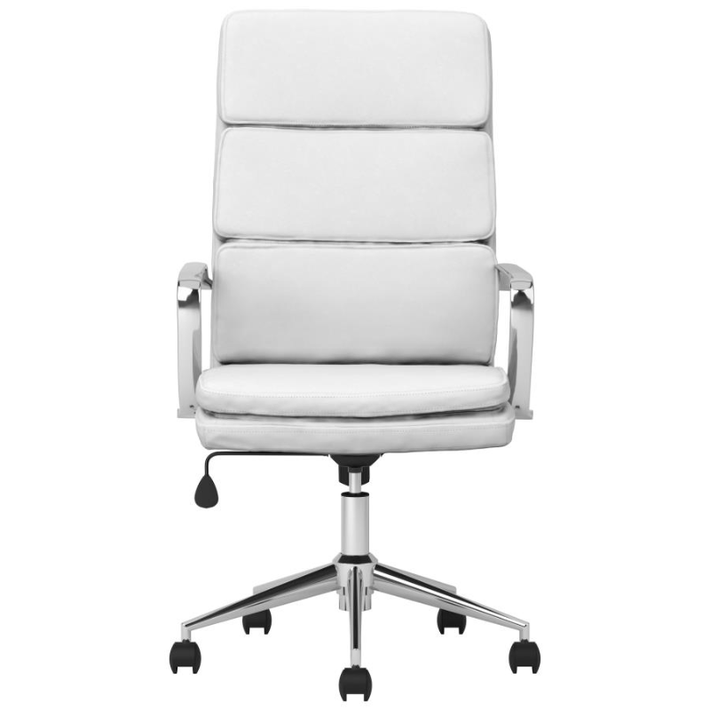 Ximena Upholstered Adjustable High Back Office Chair White – 801746